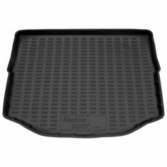 Коврик в багажник пластиковый (черный) для Toyota RAV 4 (2013-2015)/Тойота РАВ 4 Rezkon