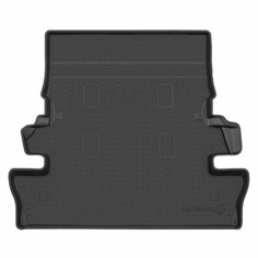 Коврик в багажник пластиковый (черный) для Toyota Land Cruiser 200 (2007-2015) 7 Мест/Тойота Ленд Крузер 200 Rezkon