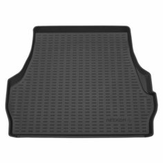Коврик в багажник пластиковый (черный) для Toyota Land Cruiser 200 (2007-2015)/Тойота Ленд Крузер 200 Rezkon