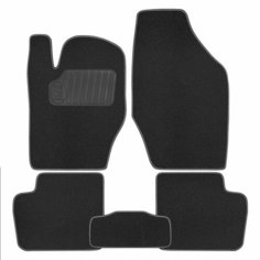 Коврик салонный ворсовый (черный) для Citroen C4 (04-Н. В.) Rezkon