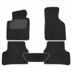 Коврик салонный ворсовый (черный) для Volkswagen Passat B6 (05-10) Rezkon