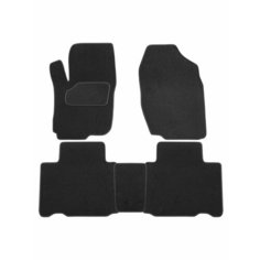 Коврик салонный ворсовый (черный) для Toyota RAV 4 (13-19) Rezkon