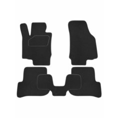 Коврик салонный ворсовый (черный) для Skoda Octavia A5 (09-13) Rezkon