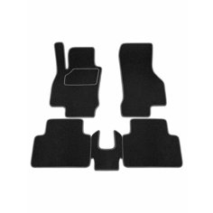 Коврик салонный ворсовый (черный) для Skoda Octavia A7 (13-20) Rezkon