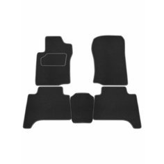 Коврик салонный ворсовый (черный) для Toyota Land Cruiser Prado 150 (09-17) Rezkon