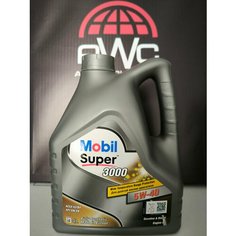 Синтетическое моторное масло MOBIL Super 3000 X1 5W-40, 4 л, 1 шт.