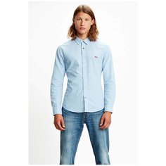 Рубашка Levis Men Battery Housemark Slim Fit Shirt, размер S, голубой Levis®