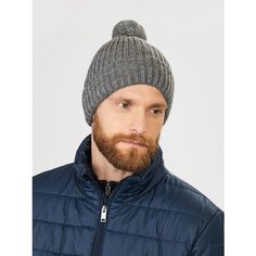 Шапка Baon B841506 для мужчин, размер 58, Alu/Grey melange/Grey melange