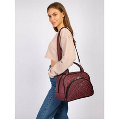 Сумка дорожная POLAR, 12 л, 14х25х34 см, ручная кладь, бордовый