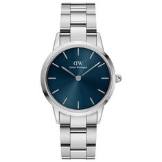 Наручные часы Daniel Wellington Iconic Link, серебристый/синий