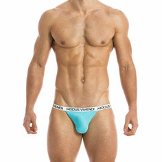 Трусы MODUS VIVENDI Eggs Tanga Briefs, размер M, бирюзовый