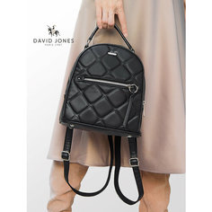 Рюкзак кросс-боди DAVID JONES, фактура зернистая, чёрный