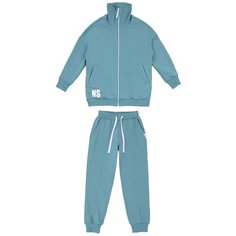 Комплект одежды NIKASTYLE, размер 140, голубой