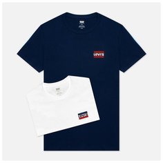 Футболка Levis, 2 шт., размер L, белый/синий Levis®