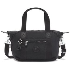 Сумка тоут Kipling, фактура матовая, черный