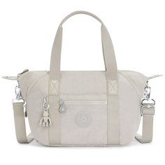 Сумка тоут Kipling, фактура матовая, серый