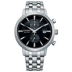 Наручные часы CITIZEN Eco-Drive, серебристый/черный