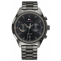 Наручные часы TOMMY HILFIGER, черный, серый