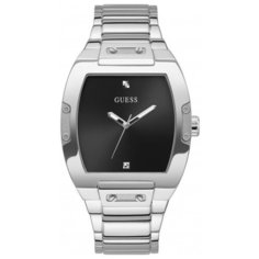 Наручные часы GUESS, серебристый/черный
