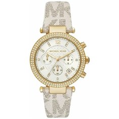 Наручные часы MICHAEL KORS Parker, желтое золото/белый