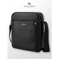 Сумка кросс-боди DAVID JONES, фактура зернистая, чёрный