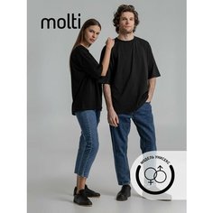 Футболка molti, размер XS/S, черный