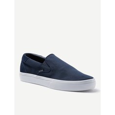 Слипоны LACOSTE, размер 3.5UK (36EU), темно-синий/белый