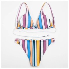 Купальник Minaku Stripe, размер 42, желтый