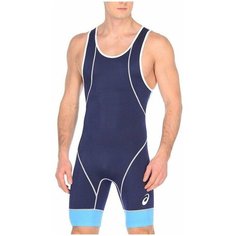 Трико борцовское ASICS Wrestling Suit, размер S, темно-синий