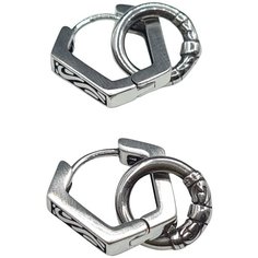 Серьги Starfallshop, серебряный, серый Starfall.Shop