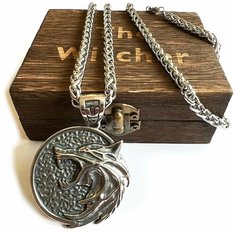Колье Vikings Jewelry, длина 70 см, серебряный
