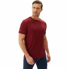 Футболка Bilcee Mens Knitted T-Shirt, 1 шт., размер XXL, бордовый