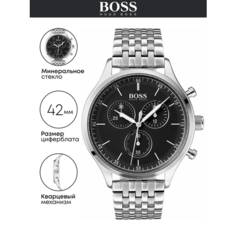 Наручные часы BOSS, серебристый