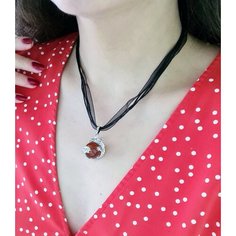 Колье ENJOY Украшения из камней, сердолик, длина 47 см, красный