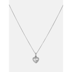 Колье Shine & Beauty, кристаллы Swarovski, длина 75 см, серебристый