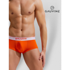 Трусы GAUVINE, размер L, оранжевый/белый