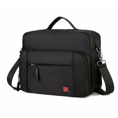 Сумка мессенджер Rittlekors Gear, фактура гладкая, черный