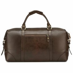 Сумка дорожная Кожинка, 20х23х50 см, ручная кладь, коричневый