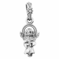 Подвеска Акимов, серебро, 925 проба, фианит, размер 2.9 см.