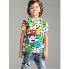 Футболка playToday, размер 122, зелeный