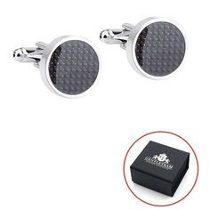 Запонки GENTLETEAM, серебристый