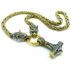 Колье Zloster, длина 70 см, золотистый