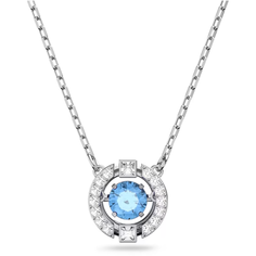 Колье SWAROVSKI, кристаллы Swarovski, длина 38 см, белое золото