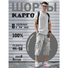 Шорты Modniki, размер 3XL-56, светло-серый