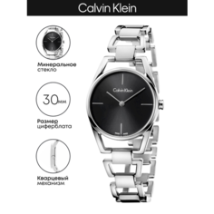 Наручные часы CALVIN KLEIN, серебристый/черный