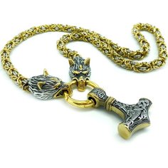 Славянский оберег, колье, длина 60 см, золотистый Amadeolly