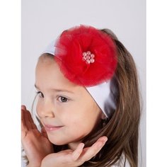 Повязка Валерия Мура для девочек, белый-красный