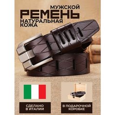 Ремень Giovanni DiMarco для мужчин, размер 125, коричневый
