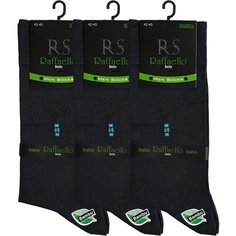 Носки Raffaello Socks, комплект, 3 пары, размер 42-45, темно-серый