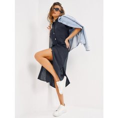 Платье для кормящих мам Sansa Рetti, размер 2XL, графит/черный